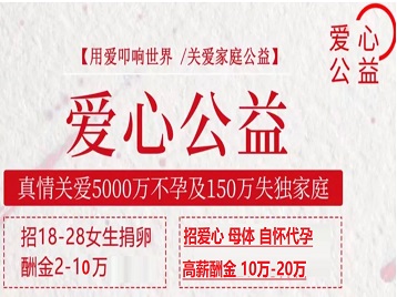 剑阁捐卵助孕生子 爱心志愿者招募